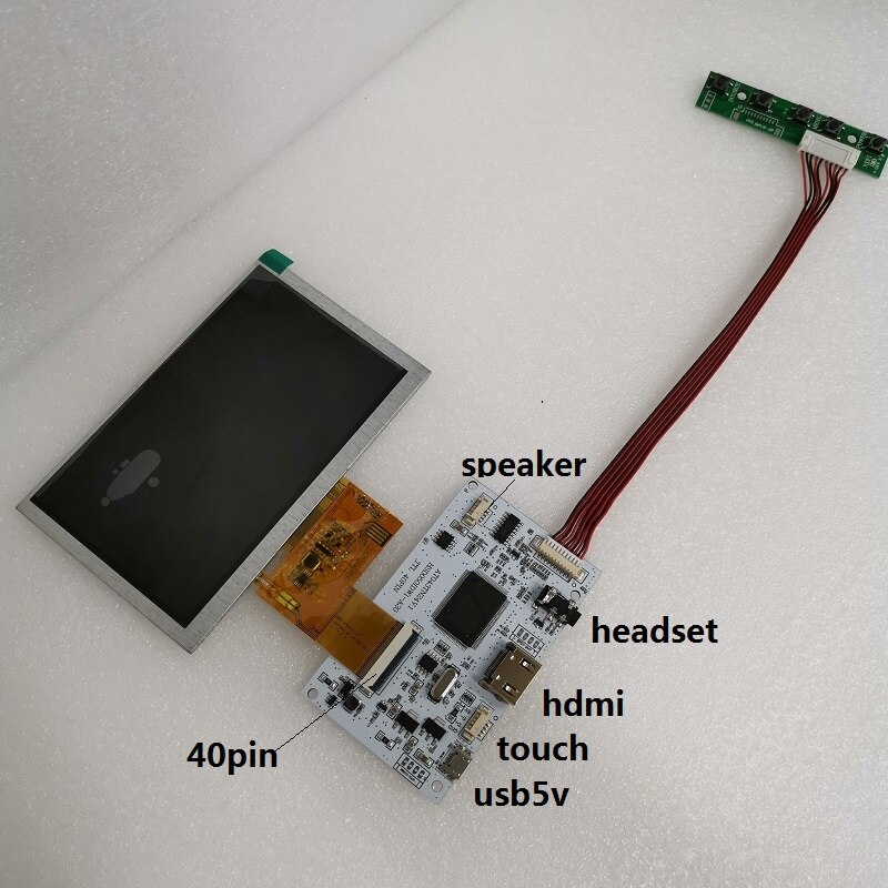 HDMI  LCD ̹  5 ġ LCD г 800*480 USB5V   ġ DYI ŰƮ 